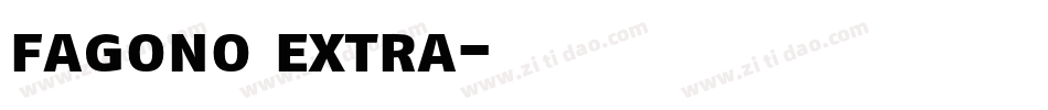 fagono extra字体转换
